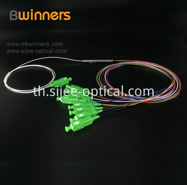 Steel Tube 1x16 Plc Splitter With Scapc Connector